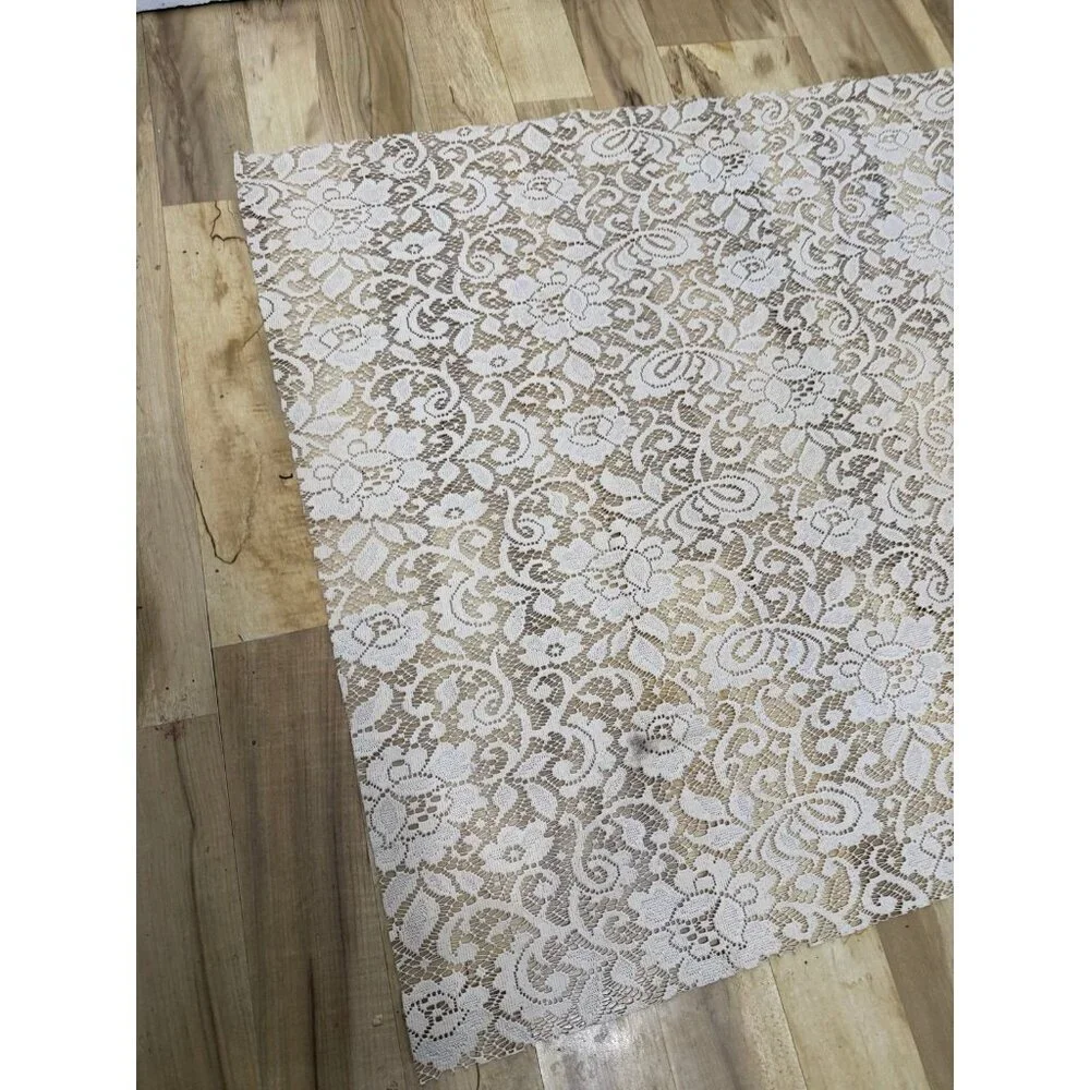 Vintage Lace-Style Plastic Table Mat / Doily
